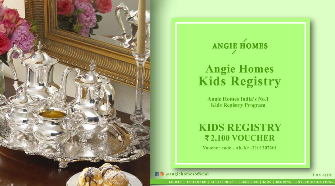 Angie Homes Kids Registry Program Gift Voucher Stylish Tea Sets ANGIE HOMES