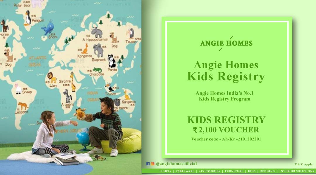 Angie Homes Kids Registry Program Gift Voucher Kids Wallpaper Map ANGIE HOMES