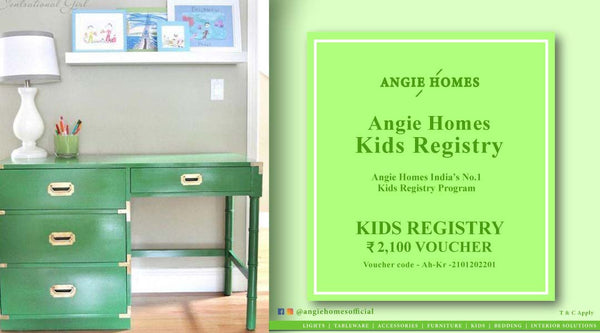 Angie Homes Kids Registry Program Gift Voucher for Kids Study Table ANGIE HOMES
