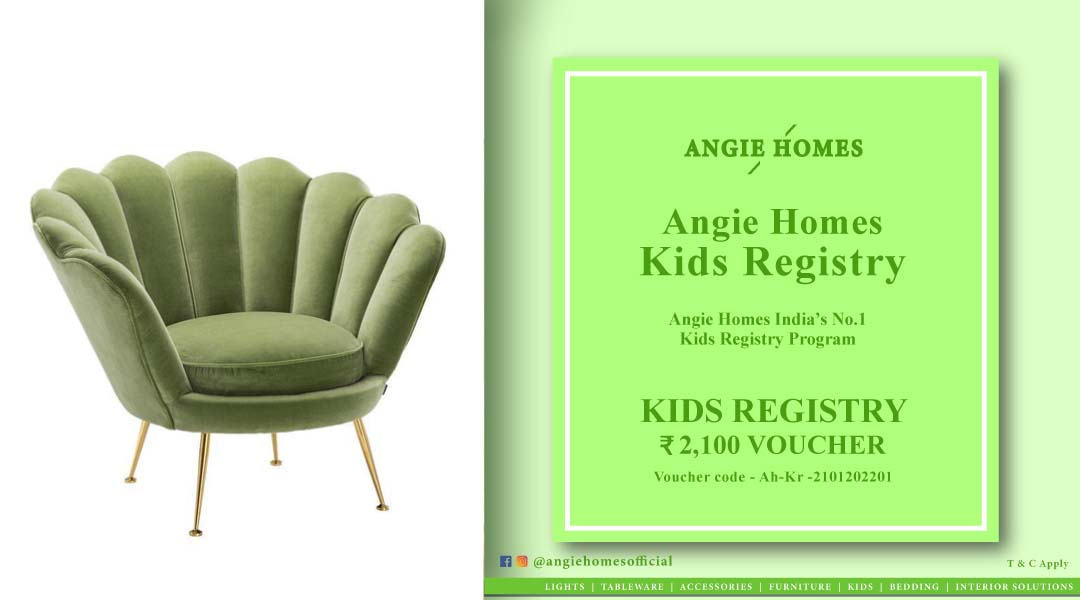 Angie Homes Kids Registry Program Gift Voucher for Sofa Chair ANGIE HOMES