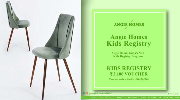 Angie Homes Kids Registry Program Gift Voucher for Kids Stylish Chair ANGIE HOMES