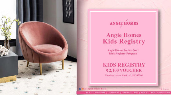 Angie Homes Kids Registry Gift Voucher for Kids Luxury Sofa ANGIE HOMES