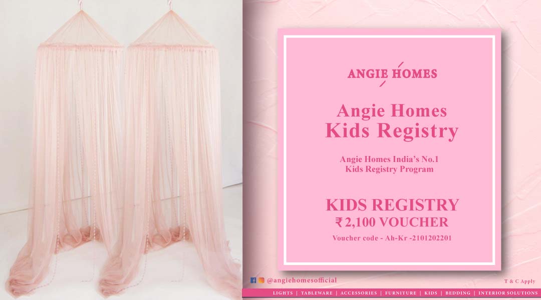 Angie Homes Kids Registry Gift Voucher for Kids Luxury Mosquito Net ANGIE HOMES