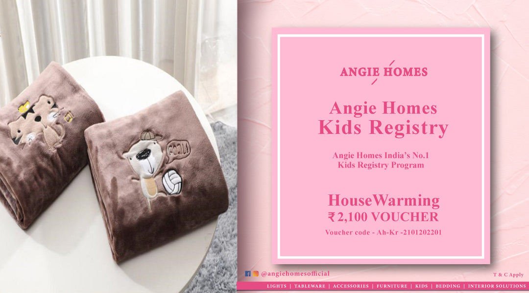 Angie Homes Kids Registry Gift Voucher for kids Banquet ANGIE HOMES