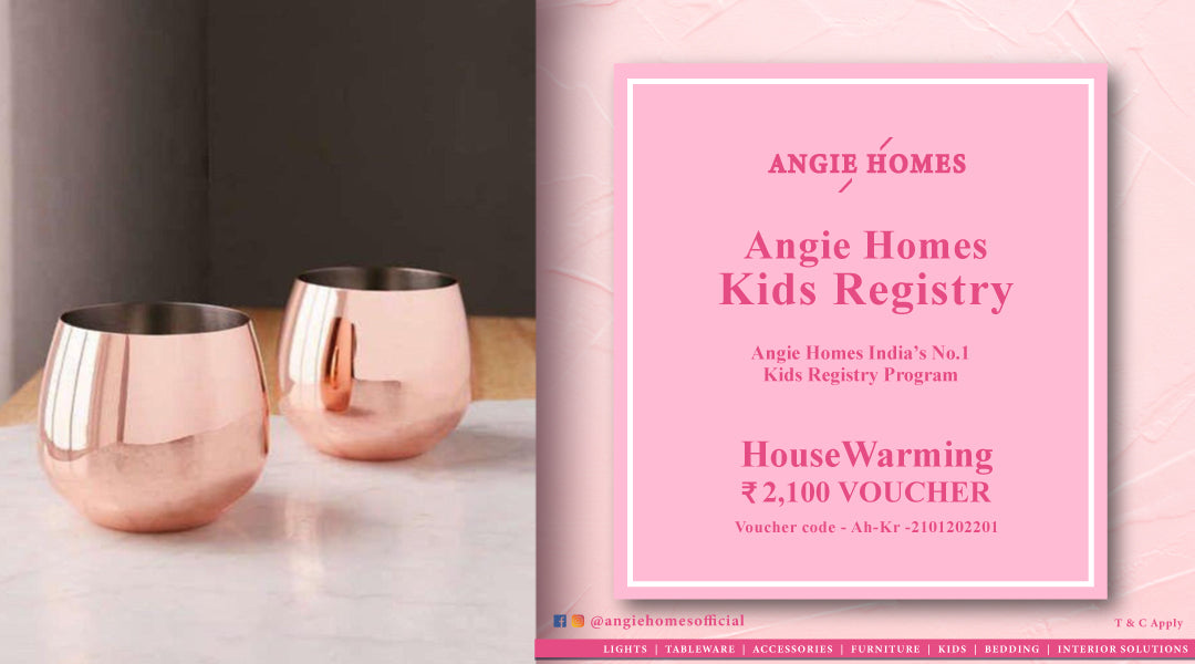 Angie Homes Kids Registry Gift Voucher for Kids Copper Glass ANGIE HOMES