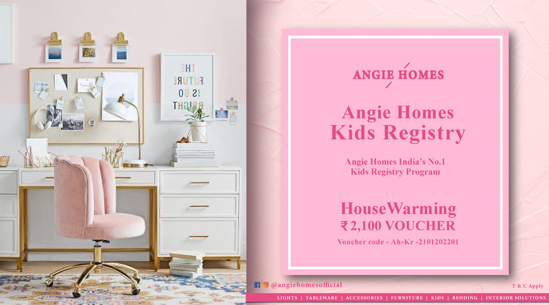 Angie Homes Kids Registry Gift Voucher for Girls Study Table ANGIE HOMES