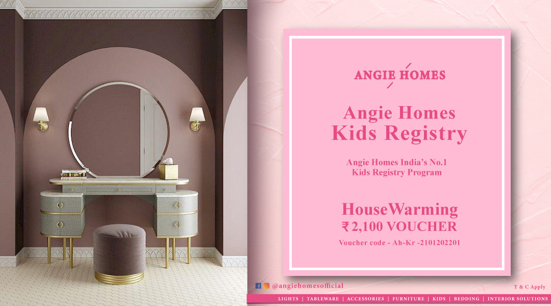 Angie Homes Kids Registry Gift Voucher for Girls Dressing Table ANGIE HOMES