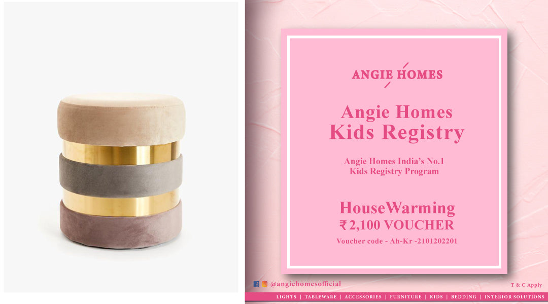 Angie Homes Kids Registry Gift Voucher for Kids Designer Pouf ANGIE HOMES