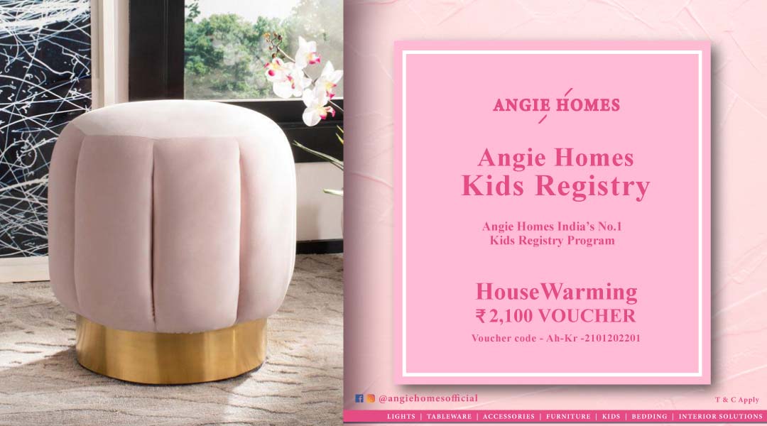 Angie Homes Kids Registry Gift Voucher for Kids Luxury Pouf ANGIE HOMES