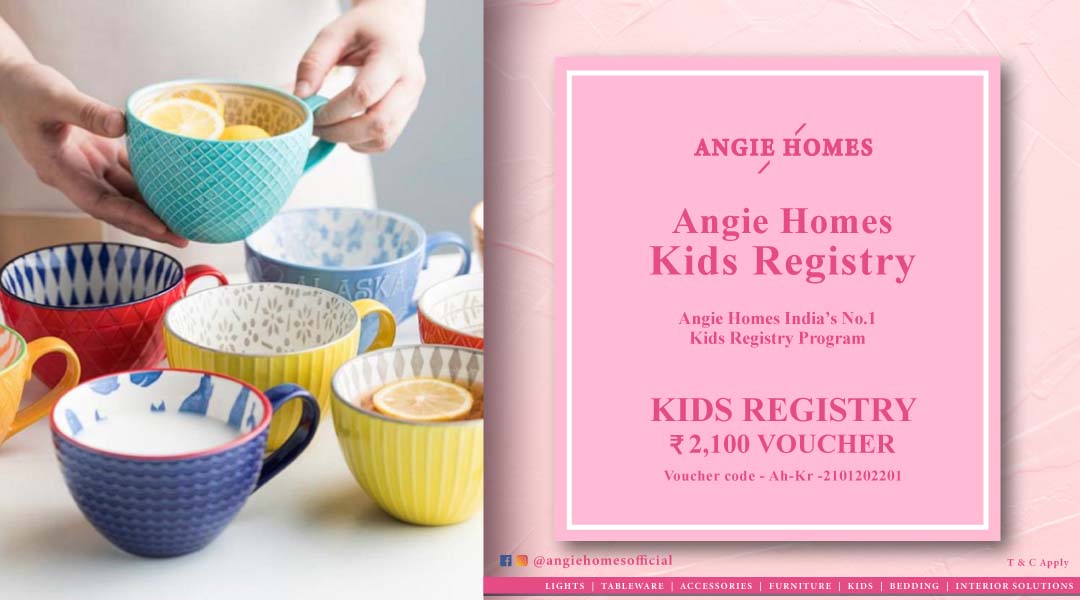 Angie Homes Kids Registry Gift Voucher for Kids Cup ANGIE HOMES