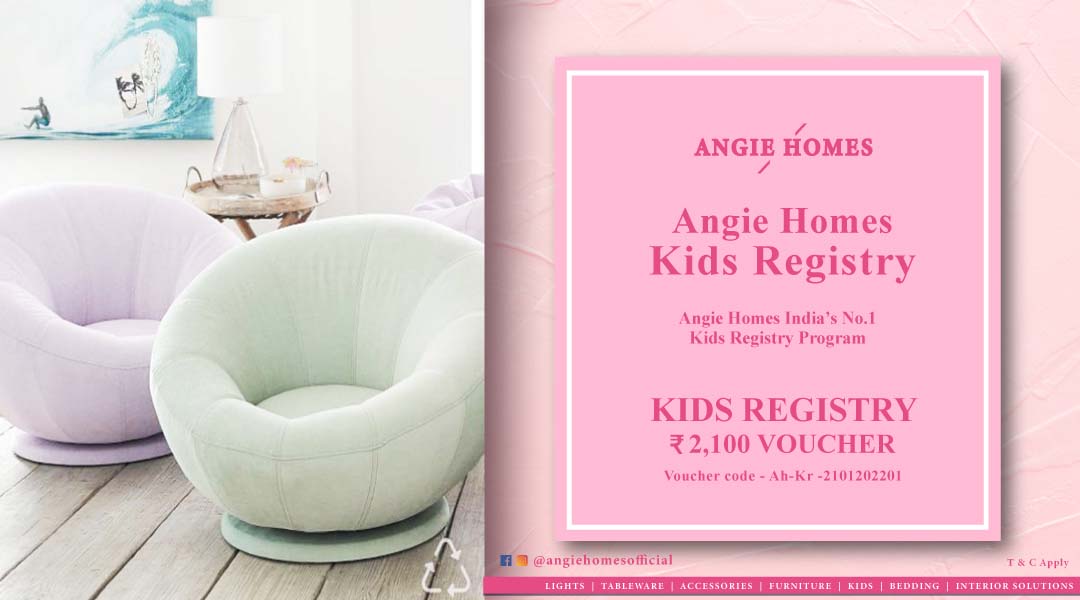 Angie Homes Kids Registry Gift Voucher for Kids Luxury Pouf Chair ANGIE HOMES