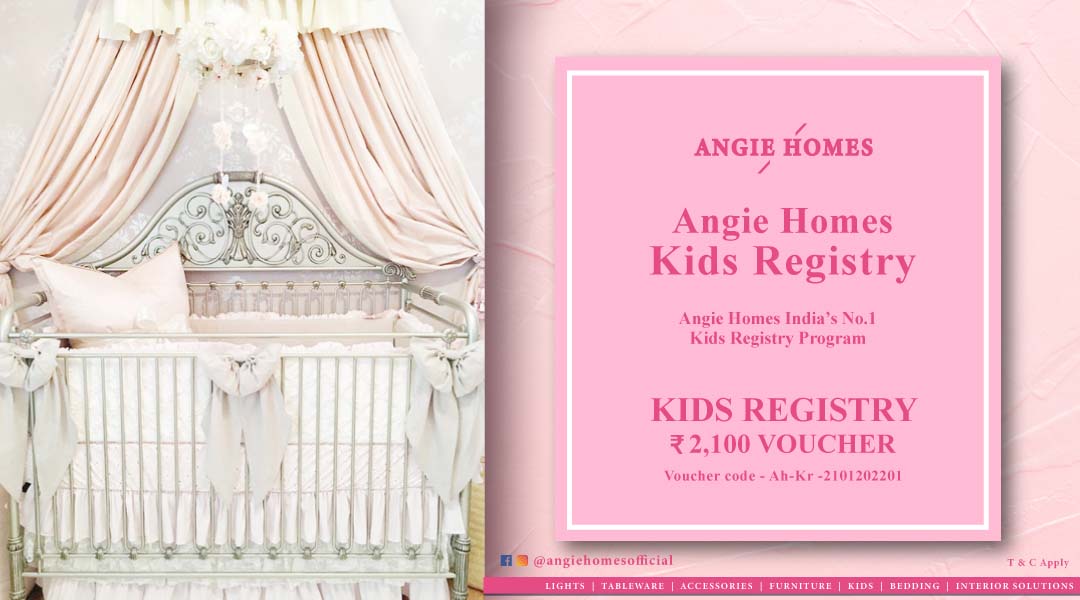 Book Online Kids Registry Pink Gift Voucher ANGIE HOMES