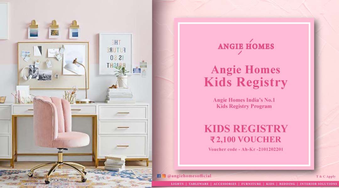 Angie Homes Kids Registry Pink Gift Voucher Online ANGIE HOMES