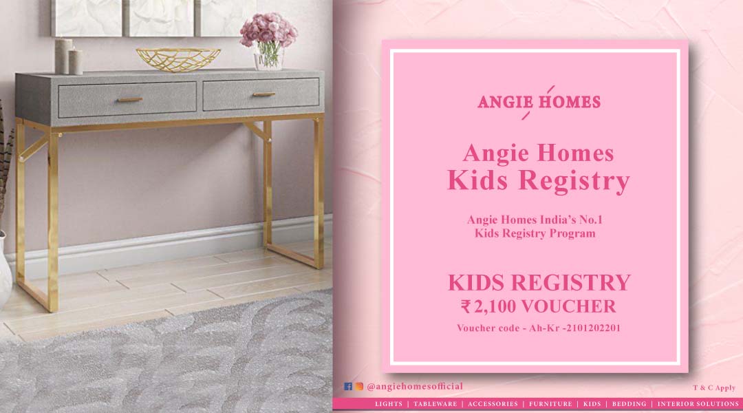 Angie Homes Kids Registry Gift Voucher for Desk ANGIE HOMES