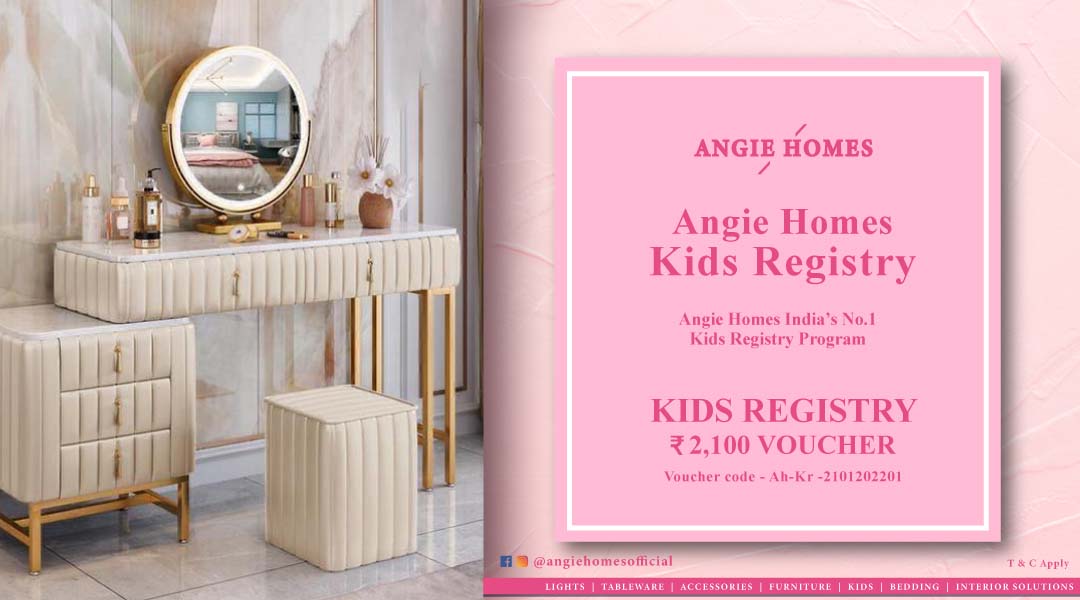 Book Kids Registry Pink Gift Voucher with AngieHomes ANGIE HOMES