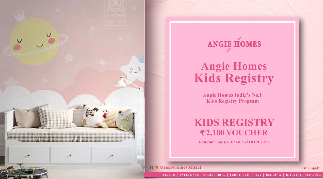 Angie Homes Kids Registry Gift Voucher for Stylish Blankets ANGIE HOMES