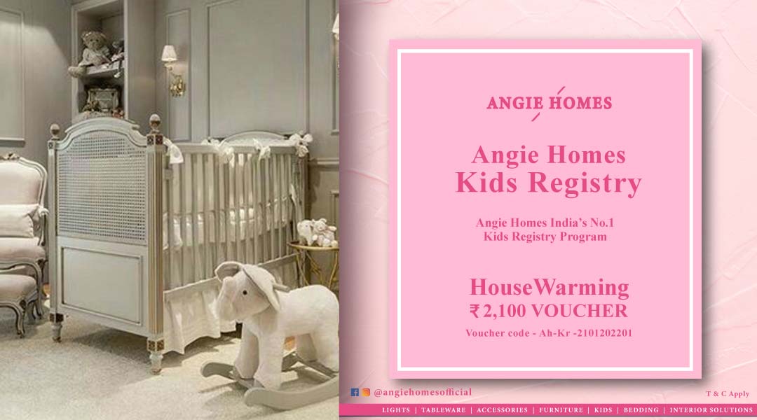 Angie Homes Kids Registry Gift Voucher for Kids Luxury Nursery ANGIE HOMES