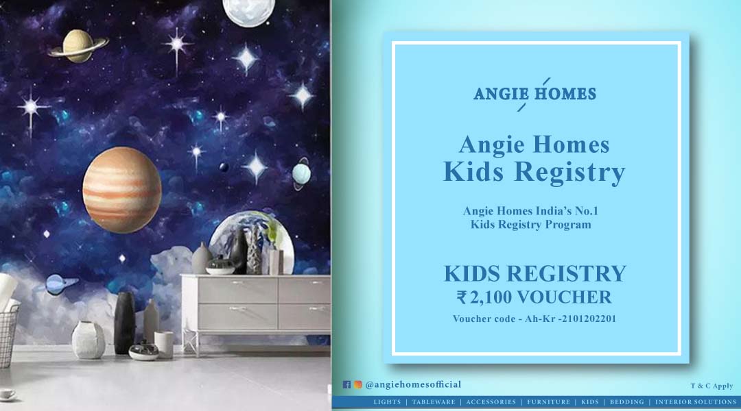 Angie Homes Kids Registry Program Gift Voucher for Wallpaper ANGIE HOMES