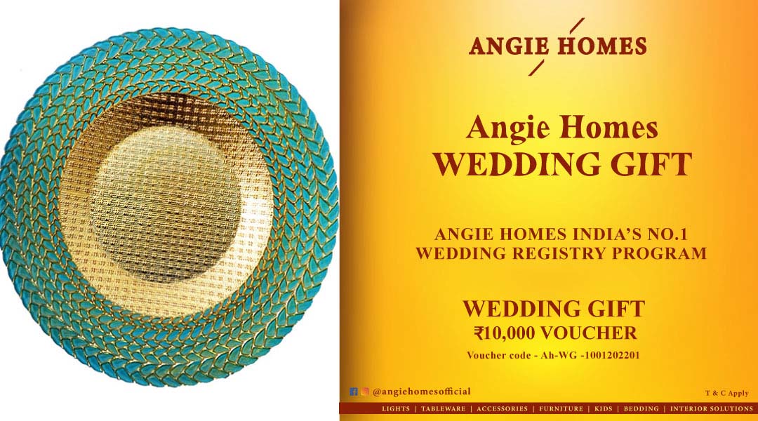 Angie Homes for Indian Wedding Plate Sets Gift Voucher ANGIE HOMES