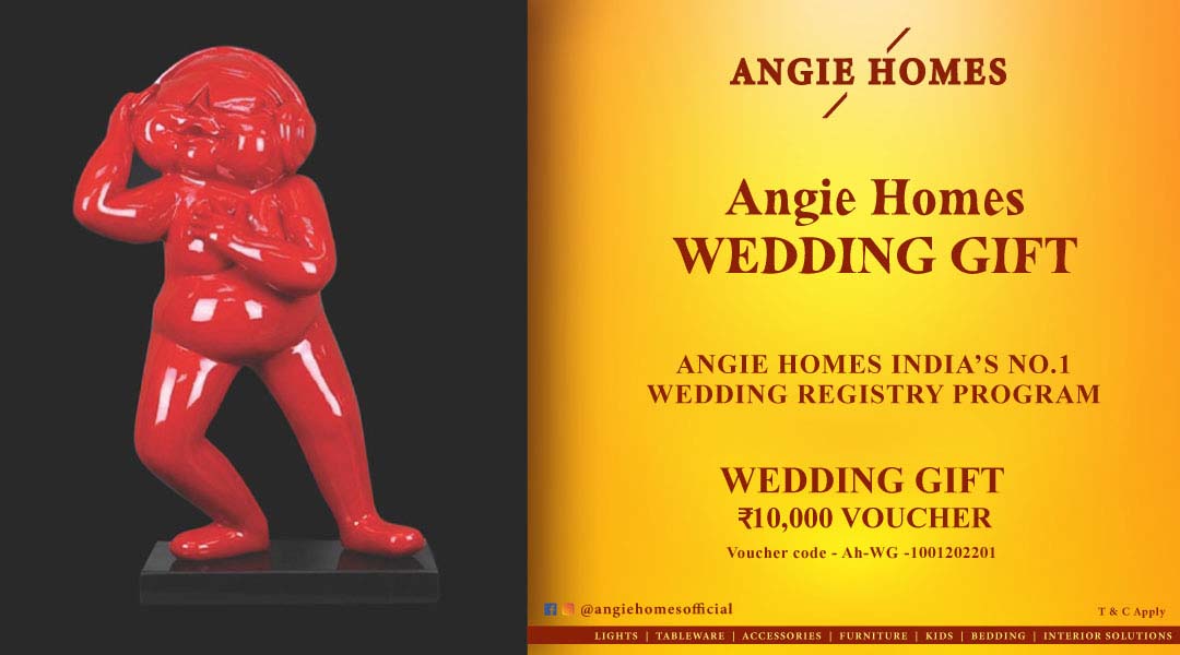 Angie Homes for Indian Wedding Scupture Gift Voucher ANGIE HOMES