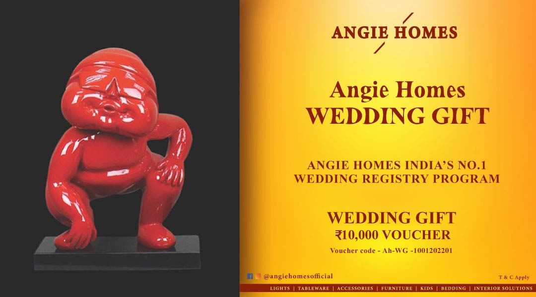 Angie Homes for Indian Wedding Scupture Gift Voucher ANGIE HOMES