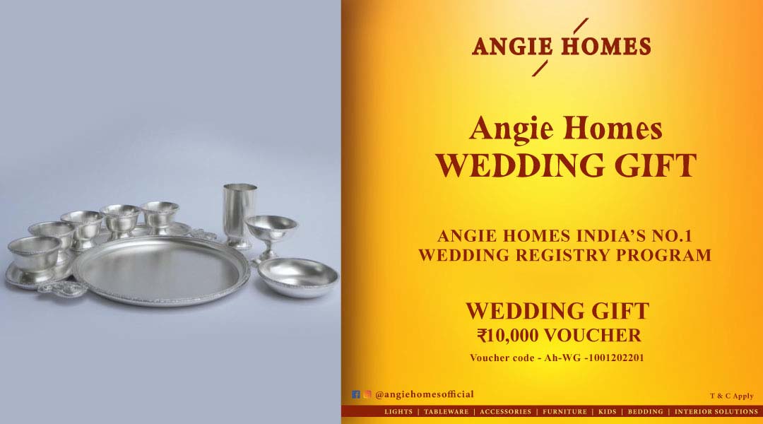 Angie Homes for Indian Wedding Plates Gift Voucher ANGIE HOMES