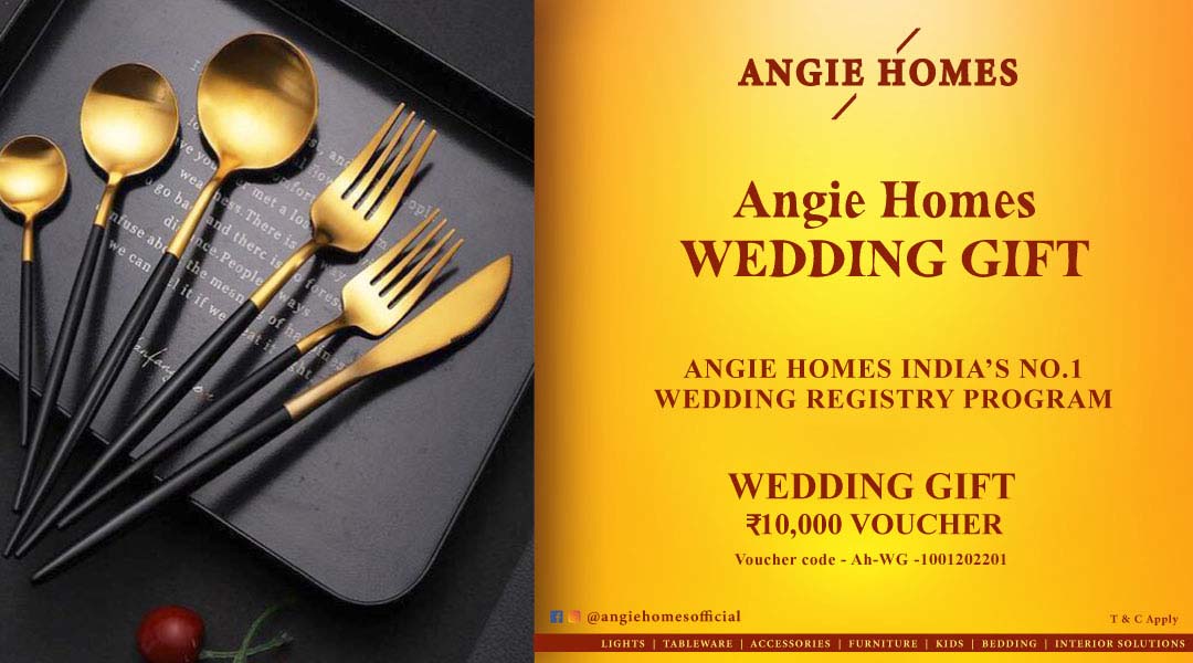 Angie Homes for Indian Wedding Set of Cutlery Gift Voucher ANGIE HOMES