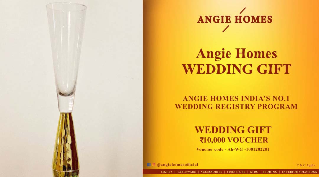 Angie Homes for Indian Wedding Set of Glass Gift Voucher ANGIE HOMES
