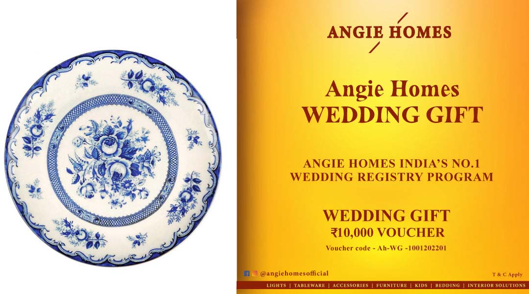 Angie Homes for Indian Wedding Set of Plates Gift Voucher ANGIE HOMES