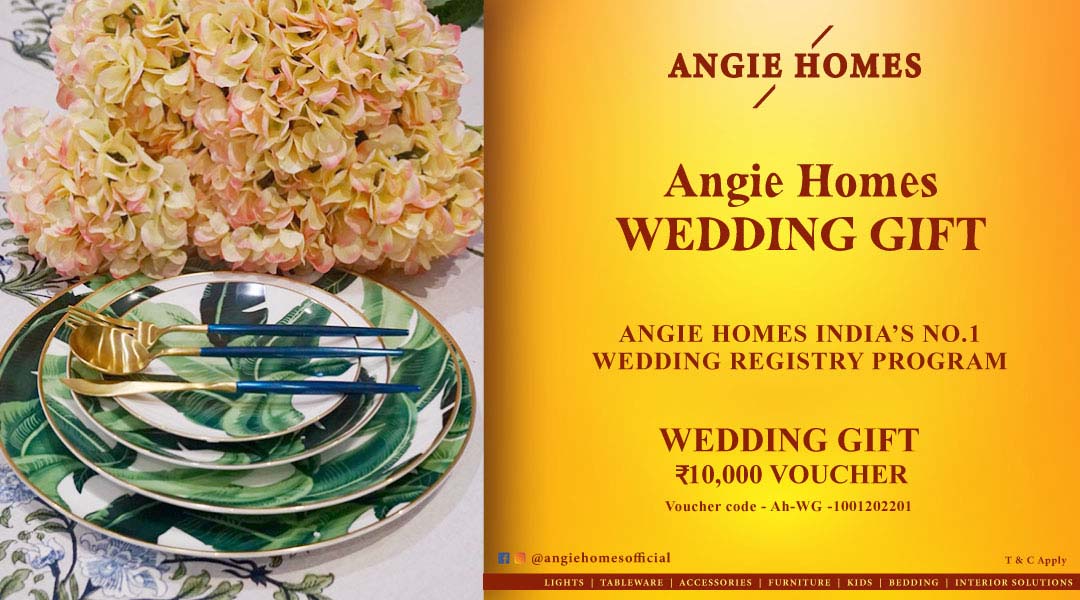 Angie Homes for Indian Wedding Designer Plates Gift Voucher ANGIE HOMES