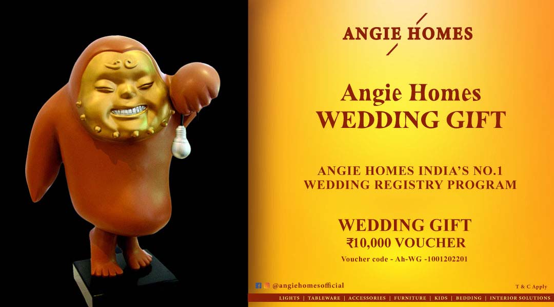 Angie Homes for Indian Wedding Sculpture Gift Voucher ANGIE HOMES