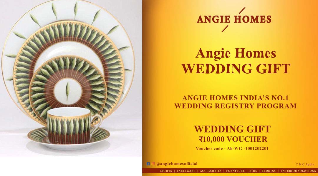 Copy of Angie Homes for Indian Wedding Blue Plates Gift Voucher ANGIE HOMES