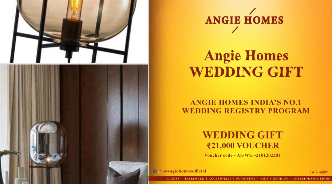 Angie Homes Offers Indian Wedding Gift Voucher for Home Décor Light ANGIE HOMES