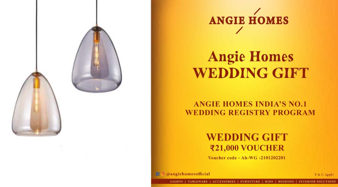 Angie Homes Offers Indian Wedding Gift Voucher for Stylish Hinging Lights ANGIE HOMES
