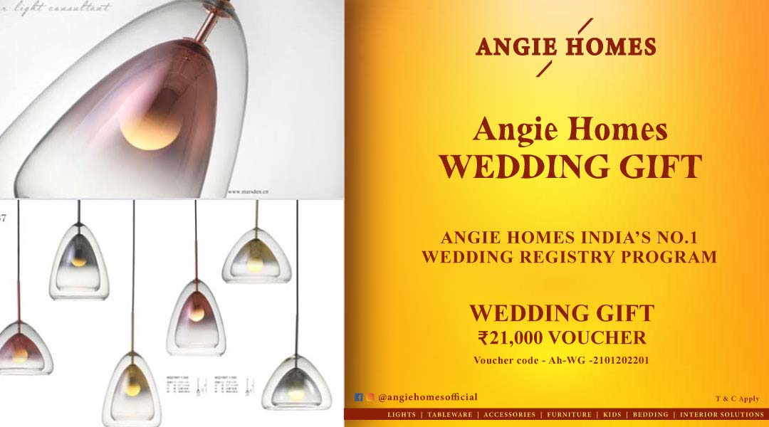 Angie Homes Offers Indian Wedding Gift Voucher for Stylish Lights ANGIE HOMES