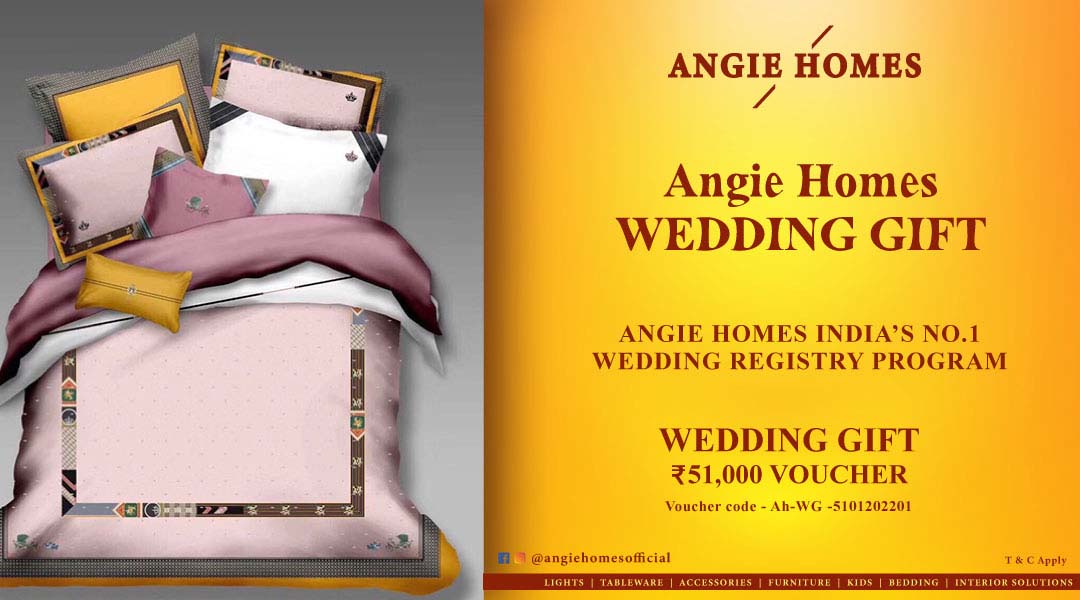 Angie Homes Offers for Indian Wedding Gift Voucher Sale Online ANGIE HOMES