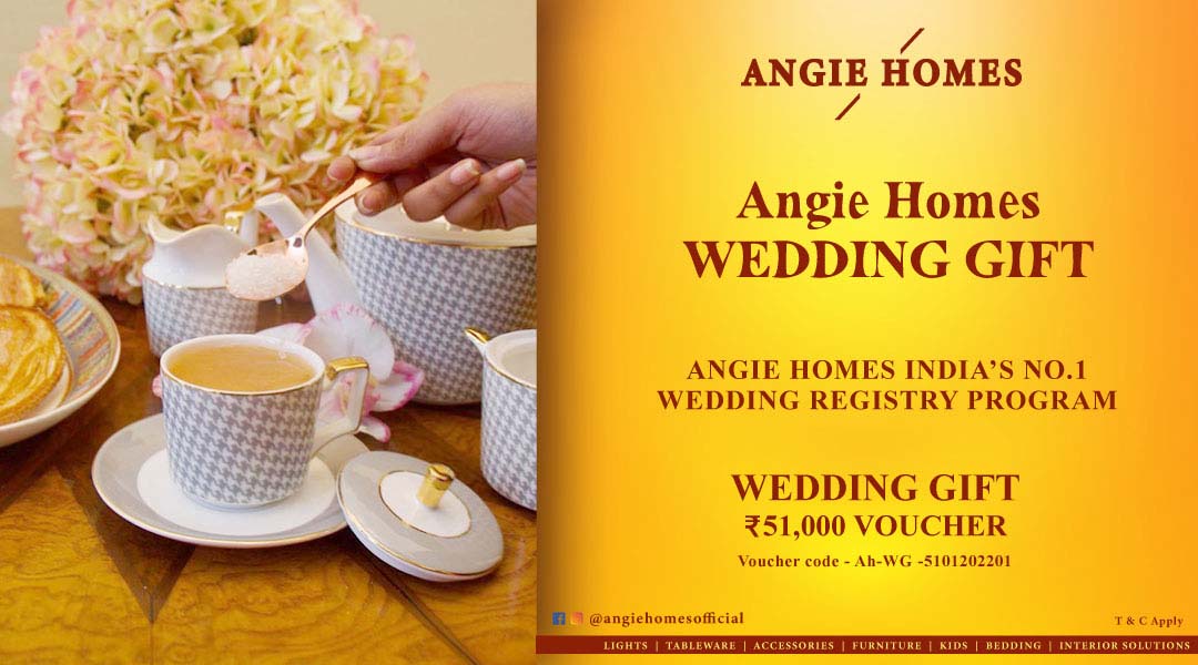 Angie Homes Offers for  Book Online Indian Wedding Gift Vouchers ANGIE HOMES