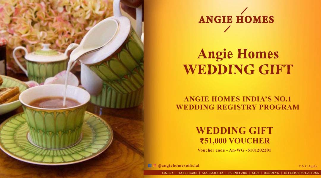 Angie Homes Offers for Book Online Indian Wedding Gift Voucher ANGIE HOMES