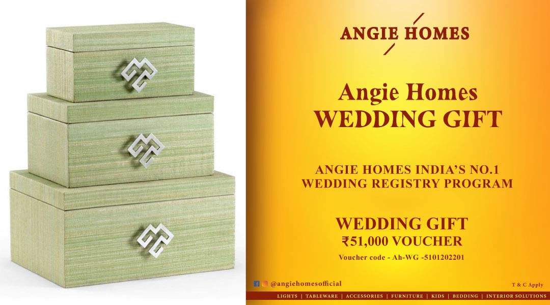 Angie Homes Offer for Indian Wedding E-Gift Voucher Online ANGIE HOMES