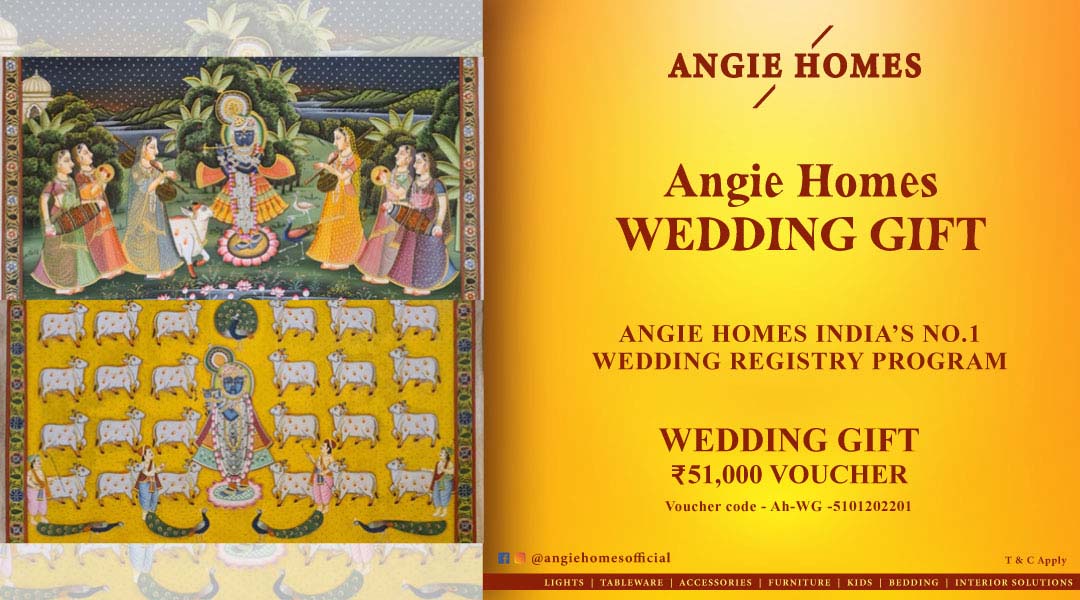 Angie Homes Offer for Indian Wedding E-Gift Voucher Online ANGIE HOMES