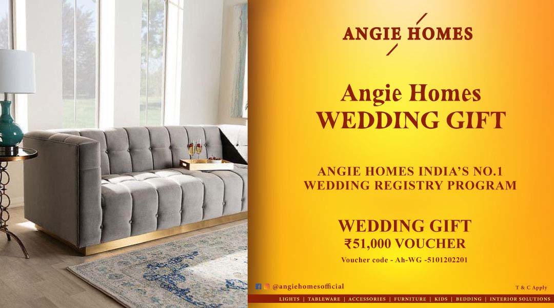 Angie Homes Offer for Indian Wedding E-Gift Vouchers ANGIE HOMES