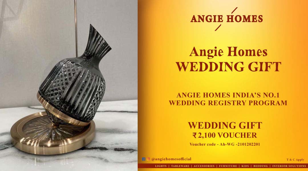 Angie Homes for Indian Wedding Wine Jar Gift Voucher ANGIE HOMES