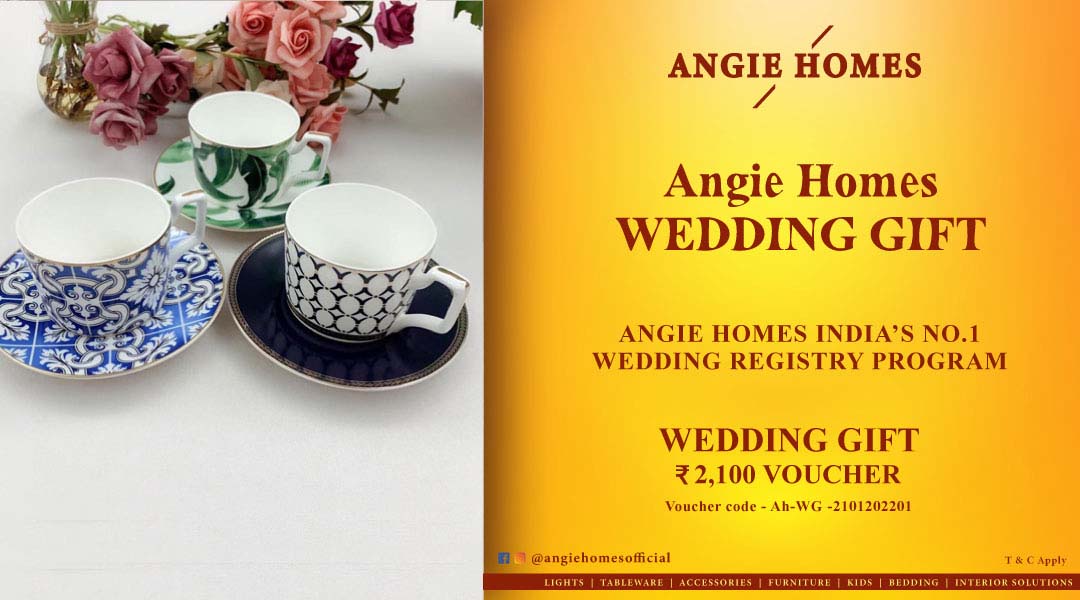 Angie Homes Wedding Gift Registry Vouchers Premium Tea Sets ANGIE HOMES