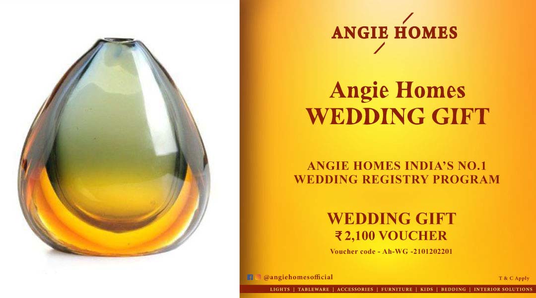 Angie Homes Wedding Gift Registry Vouchers Premium Gold Vases ANGIE HOMES