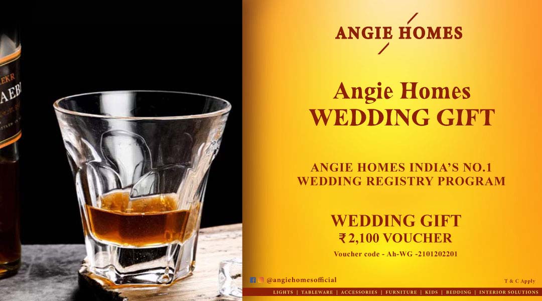 Angie Homes for Indian Wedding Gift Wine Glass Set Gift Voucher ANGIE HOMES