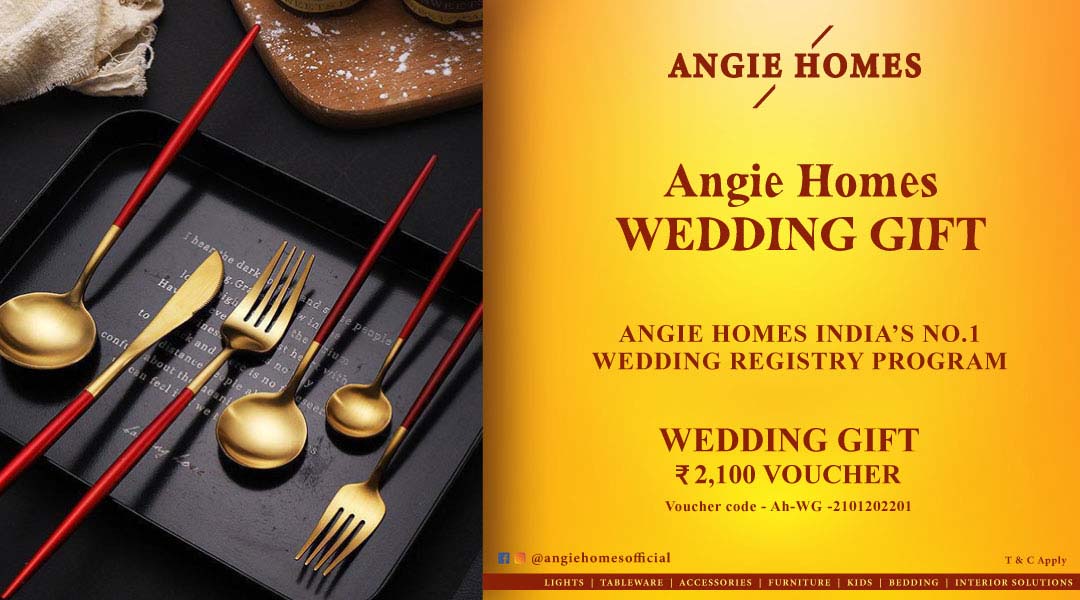 Angie Homes Wedding Registry Gift Voucher Luxury Cutlery Set Gift ANGIE HOMES
