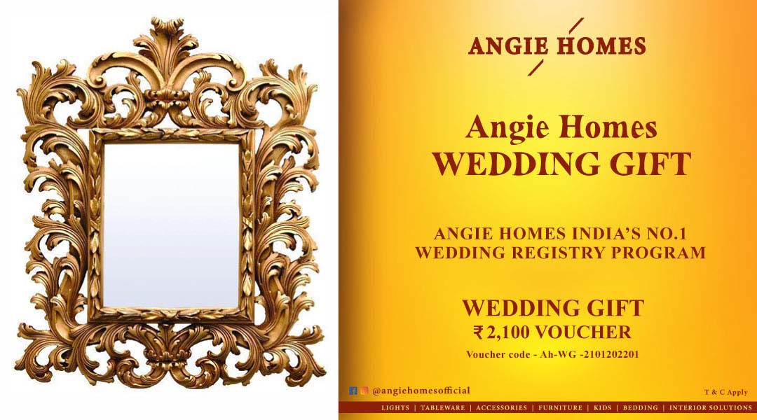 Angie Homes Wedding Gift Registry Voucher for Mirror ANGIE HOMES